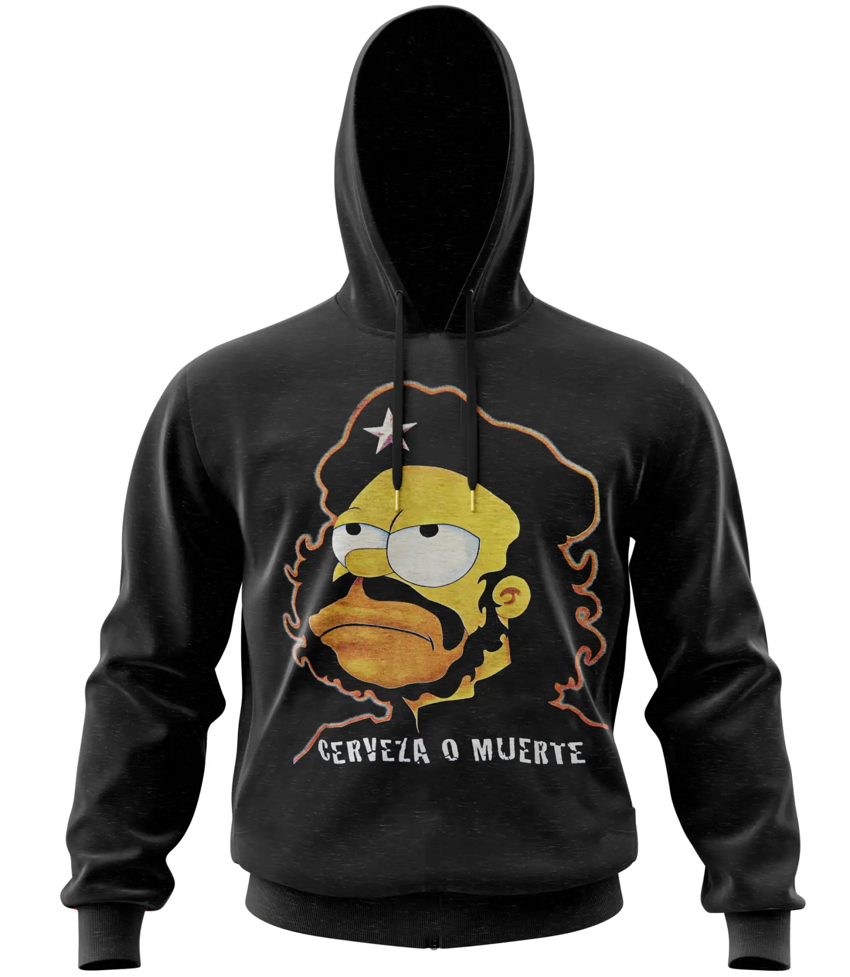 Buzo Homero Simpson Cerveza o Muerte U028 Capucha XS